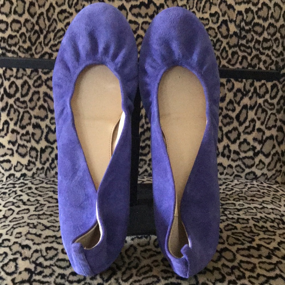 JCrew suede ballet flats